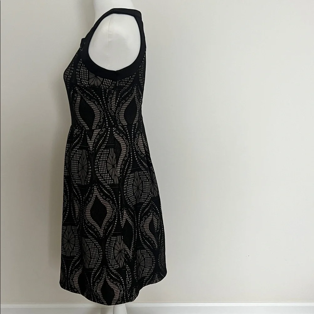Enfocus Studio Elegant Black Patterned Dress - Picture 2 of 4